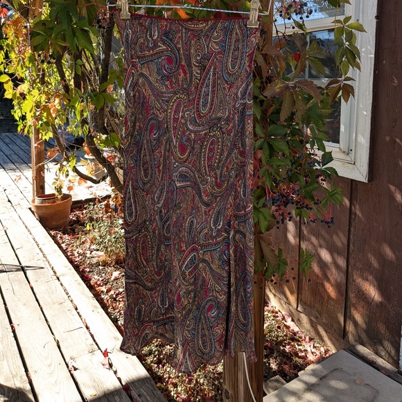 Y2K cut on the bias paisley skirt by Angie - Picture 7 of 10